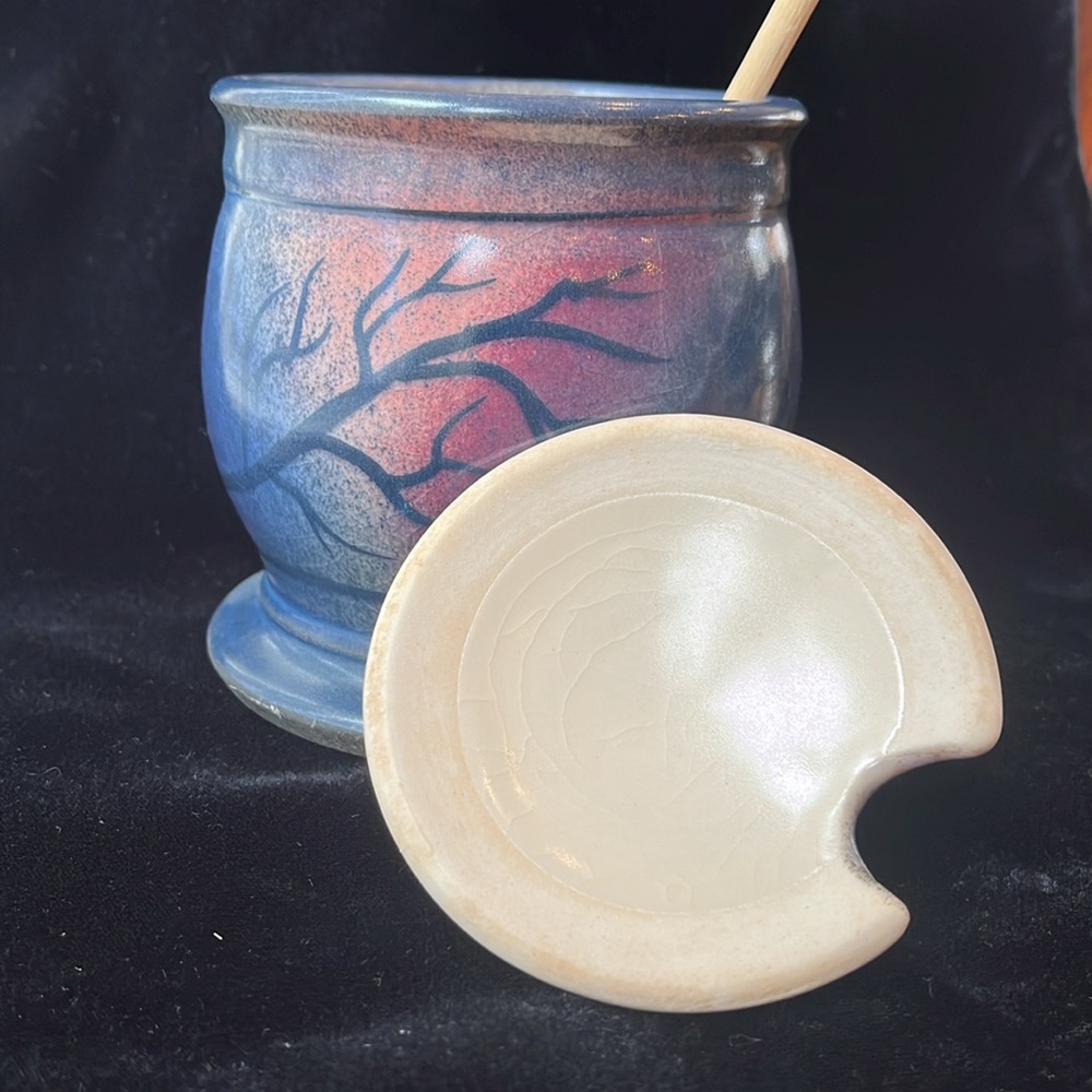Vintage Kuniyoshi Pottery Honey Jar - Picture 6 of 7